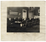 Woodrow Wilson Cabinet Photo, Signed by All 11 Men Including Wilson -- From Early in Wilson's First Term -- Measures 17.5'' x 15.75'' -- With JSA COA